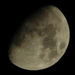 la lune vu avec le télescope