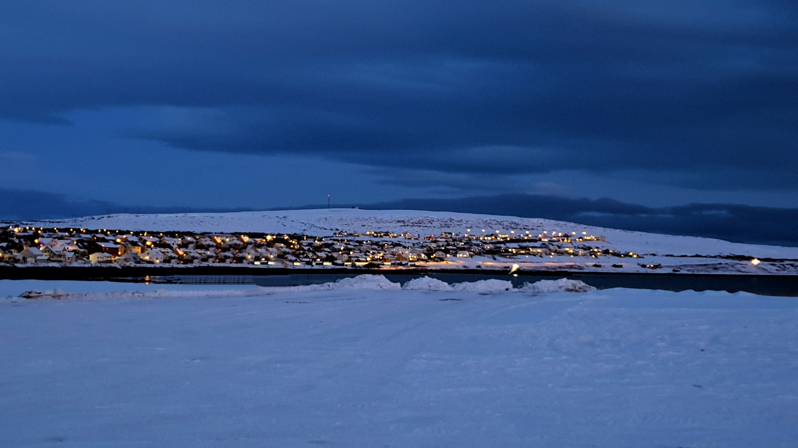 Nuit polaire à Vadsø